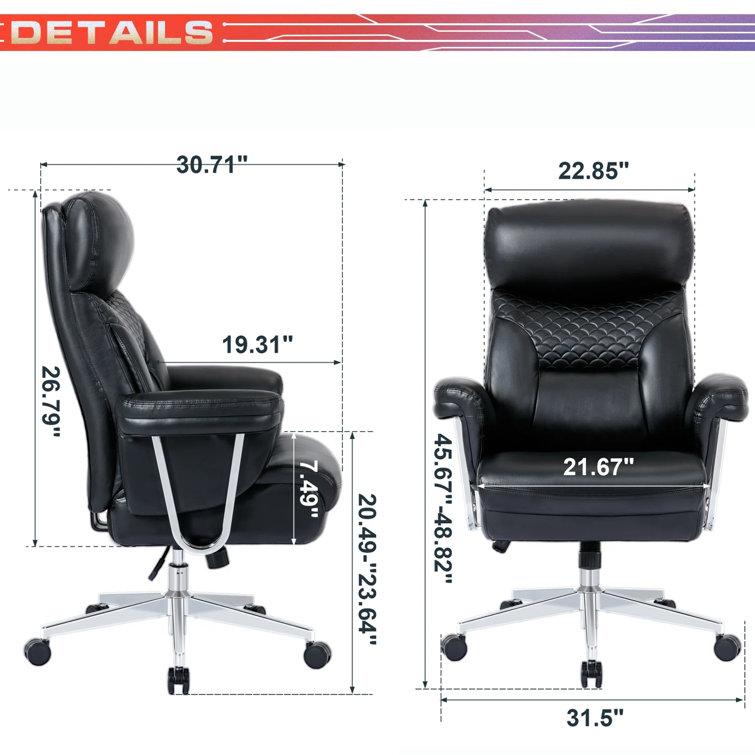 Wide base best sale office chair